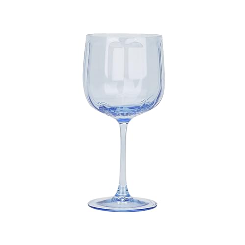 NOVASTYL - Lot de 4 verres à pied riviera 49cl en verre bleu - 1605446