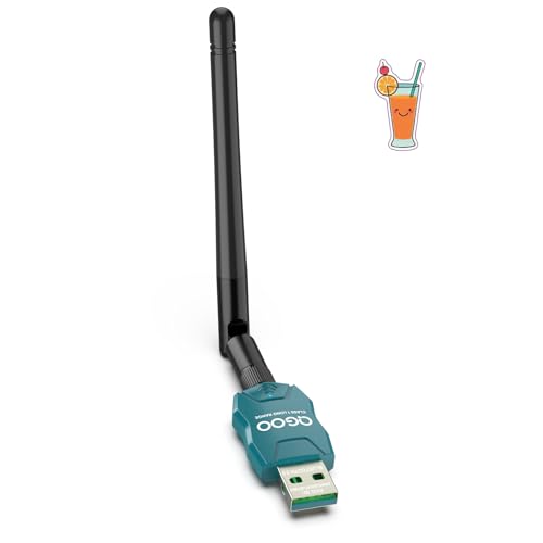 Class 1 Long Range Bluetooth Adapter for PC, QGOO USB Bluetooth Adapter for PC 5.3+EDR, Bluetooth Dongle Bluetooth Receiver Support Windows10/8.1/8/7?green-221?