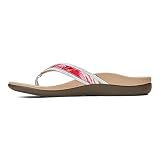Vionic Women's Tide II Toe Post Sandal - Ladies Flip Flop with Concealed Orthotic Arch Support White