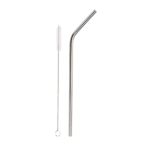 4 Pcs Reusable Metal Drinking Straws 8.5 Inch Stainless Steel Straw 6Mm Diameter Wide -Compatible With 20Oz Yeti Tumblers Eco-Friendly Washable Non-Plastic Or Glass - Unbreakable #TOP7