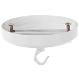 GATHINESS Rosone per Lampadario in Ferro Bianco Gancio Resistente e Facile da Installare, Copertura Elegante per Plafoni in Case e Uffici