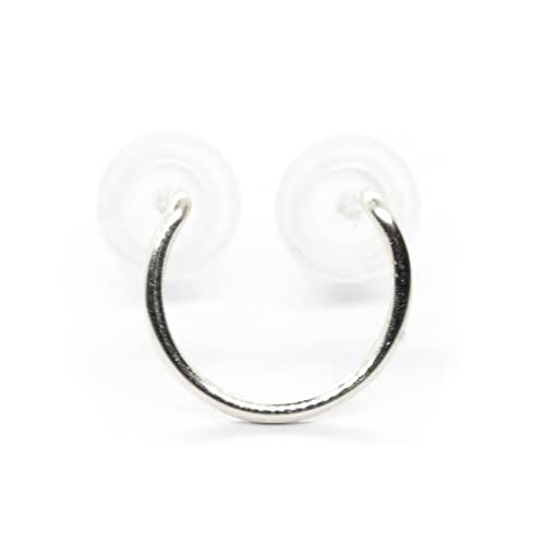 Double-Lobe-Circle-Piercing-Multiple-Round-Earring-2-Hole-Stud-Hoop-Post-Ear-Jewelry