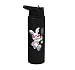 Girls Womens Pickleball Player Rabbit Easter Bunny Pink Stainless Steel Insulated Water Bottle