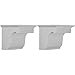 Ekena Millwork BKT06X06X06LE 6 7/8-Inch W x 6-Inch D x 6-Inch H Legacy Bracket, White (Pack of 2)