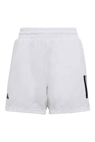 adidas Boy's Boys Club Tennis 3-Stripes Shorts, White, 11-12...