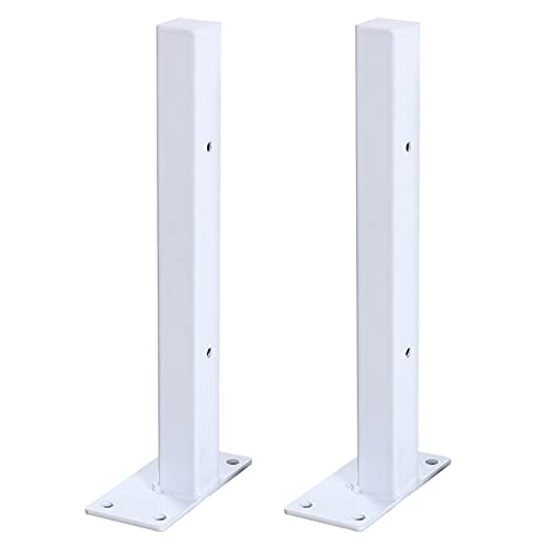 Supports d'étagères métalliques robustes de 40cm pour aménagement mural industriel et durable