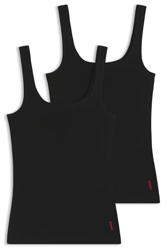 HUGO Damen Twin Vest Top Black1 M EU