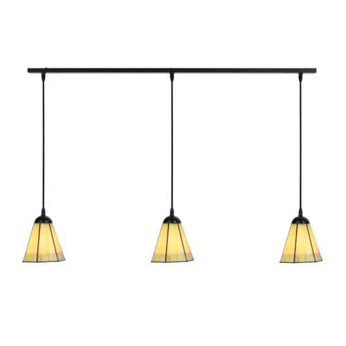 Tiffany-style Narcissus lampes plafonnier 3 lumières Art Deco Trade suspension vitrail