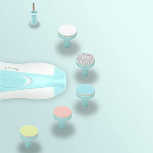 6 Em 1 Aparador de Unhas de bebê Elétrico, Lixa de Unha de bebê Cortador de Unhas Infantil Com 1 Apa