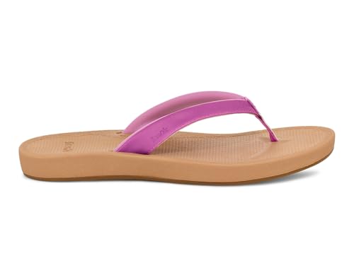 Image of Sanuk Womens Cosmic Shores | Water Resistant Flip Flops for Women | EVA Footbed With Arch Support | Women's Beach Sandals