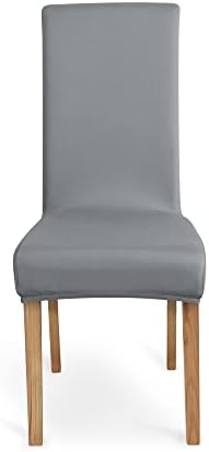 - Amazon Basics Dining Chair Covers, Stretch Parson/Dining Chair Slipcover, Removable Washable Chair Protector for Home/Restaurant/Banquet, Light Grey Pack of 4