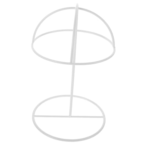 Holibanna expositor de sombreros forma tapa de pie titular de sombrero estante para pantalla de sombrero herramienta de visualización de sombreros organizador porta gorras planchar blanco