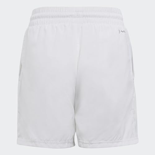 Adidas Boy's Boys Club Tennis 3-Stripes Shorts, White, 11-12 Years