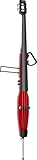 Stagg, 4-String Electric Upright Bass, Transparent Red (EDB-3/4 TR US)