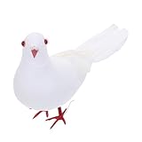 Décorations en faux pigeons de la paix : fabriquées artisanalement avec un souci du détail et une ressemblance frappante avec une colombe de la paix, elles peuvent servir d'accessoire photo créatif ou de décoration de jardin