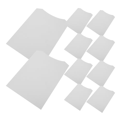 OSOLADY Insertos de Cartón para Camisas 23x31 Cm, Tablero Doblador de Ropa Color Claro 250 G/m², Forma de Camiseta para Doblar y Organizar Prendas, Paquete de 10 Piezas para Uso Doméstico