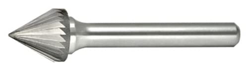 Fresa Alfa Tools B71260A Carburo 60° Cono Corte Simple miniatura 1
