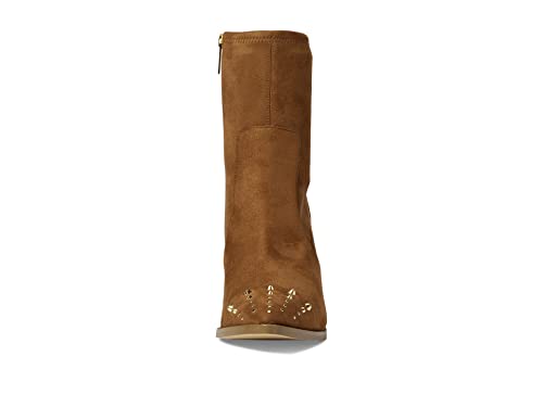 Michael Kors Dover Heeled Bootie Luggage 7.5 M #TOP1