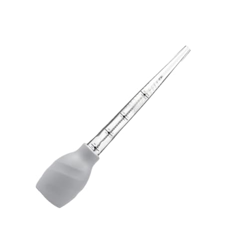 VINTORKY 1set Kitchen Oil Dropper with Brush Silicone Turkey Baster for Barbecue Cooking Dripping Tube for Seasoning Random Color Easy to Use and Clean for Meats