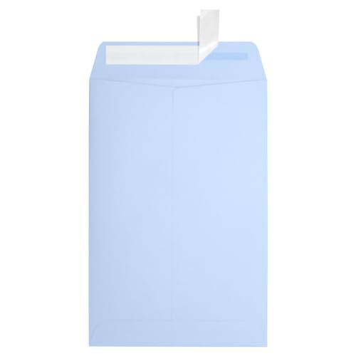 Enveloppes 6 X 9 Open end Baby Blue lot de 50 pochettes bleu ciel pour vos courriers