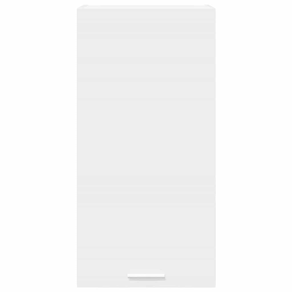 vidaXL Armadio pensile Bianco 40 x 31 x 80 cm Legno multistrato, Armadio da cucina moderno, design rettangolare, ampio spazio, materiali resistenti, stile contemporaneo, per l'organizzazione in