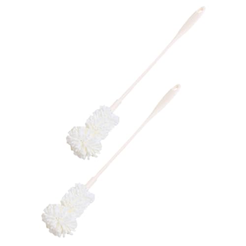 Ipetboom 2pcs Handle Sponge Brush for Bottles and Thermal Cups All Cleaning for Home Kitchen Use Teapot and Bottle Cleaner