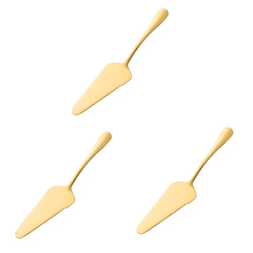 TOPBATHY 3 Pz pala da forno in acciaio inox palette per dolci seghettate taglia formaggio pizza peel tagliatorte utensili da portata attrezzo pala per torte in acciaio inox per dolci
