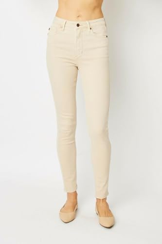 Judy Blue Women's High-Rise Garment Dyed Tummy Control Skinny Jeans2