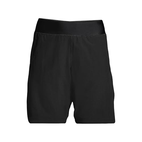 Lands' End Women's 9" Quick Dry Elastic Waist Modest Board Shorts Swim Cover-up Shorts with Panty3