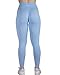 AUROLA Dream Collection Workout Leggings for Women High Waist Seamless Scrunch Athletic Running Gym Fitness Active Pants Serenity Blue M