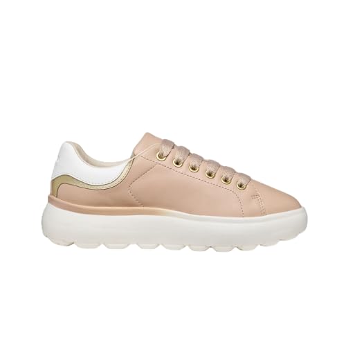 Geox spherica ec4.1 baskets basses femme en cuir premium et semelle amortissante