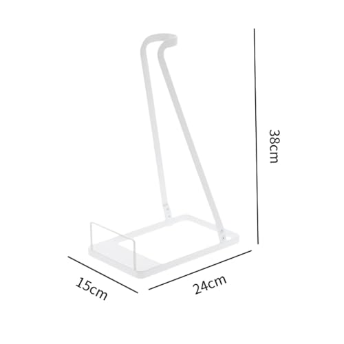 Support aspirateur rangement accessoires blanc avec structure stable universelle - 3