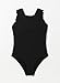 DOKOTOO KIDS Girls Swimsuit Summer Teen Girl Swimming Suits Removable Pads Ruffle One Piece Swimsuits Solid Cute Fashion Swimwear Cross Back Sleeveless Beachwear Black Size 12 13 Years Old