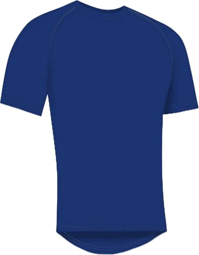 T-shirt compression lutte adidas bleu pour jiu-jitsu et MMA enfant