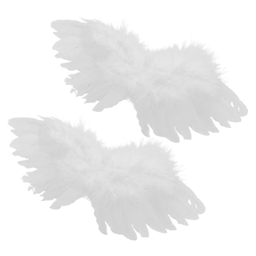 UPKOCH 2 Piezas Alas De Muñeca Disfraz De Muñeca Pequeña Alas De Angel para Manualidades Adornos De Ángel Muñeca Alas De Ángel Modelo Alas De Hadas Adultas Artificiales