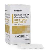 McKesson Gasas Tejidas, No Estériles, USP Tipo VII, 4 x 4 pulgadas, Paquete de 20 miniatura 6