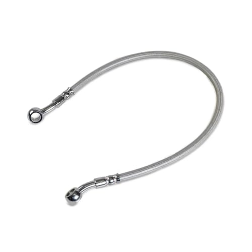 Durite de frein hydraulique 140cm en acier inoxydable tressé universelle pour moto