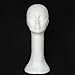 diowewea Foam Mannequin Head, Male Female Wig Head Stand, Wig Holder, Round Base, Lightweight, Durable, 1Piece E