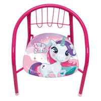 ARDITEX Silla de Metal de 35.5x30x33.5cm de Unicornio