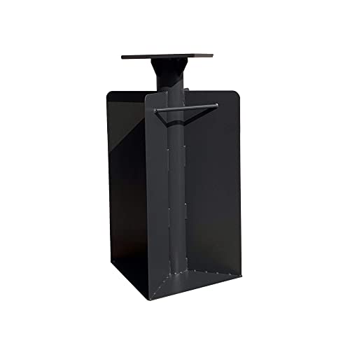 PURPLE LEAF Plaque de base universelle, ancrage au sol, douille au sol, pour parasols suspendus, à sceller dans le béton, en acier, 28 x 28 x 60.5