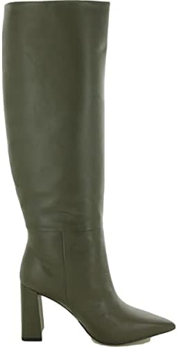 Steve Madden Women's Handles Knee High Boot, Olive Leather, 6 | Image 2