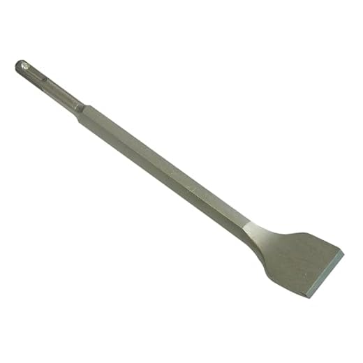 Faithfull FAISDSCB134C Mejselbit vinklad 250 x 40 mm SDS-plus för användning på tegelstenar, betong, marmor och hård sten
