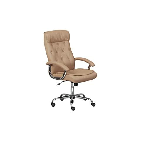 Silla de Oficina Inter Link giratoria ajustable en altura en Beige Cover