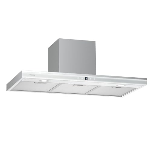 Klarstein Auriana Campana Extractora - 90cm, 700 m³/h, Motor 110W, Eficiencia A+, Control Táctil y Wifi, Led 6000K, 3 Niveles, Filtro Carbón, Diseño Moderno, Negra