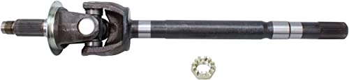 Image of Detroit Axle - Front 2pc U-Joint Axles for 03-08 Dodge Ram 2500 3500, 2 U-Joint Axles Assembly 2003 2004 2005 2006 2007 2008 Replacement