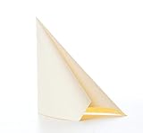 Aroba Airlaid 50 Servietten Stoffähnlich 19 Farben 40x40 cm 1/4 Falz Hochwertige Hochzeitsservietten, Stoffoptik, für Geburtstag Hotel Catering Feiern Weihnachten Hochzeit Beige