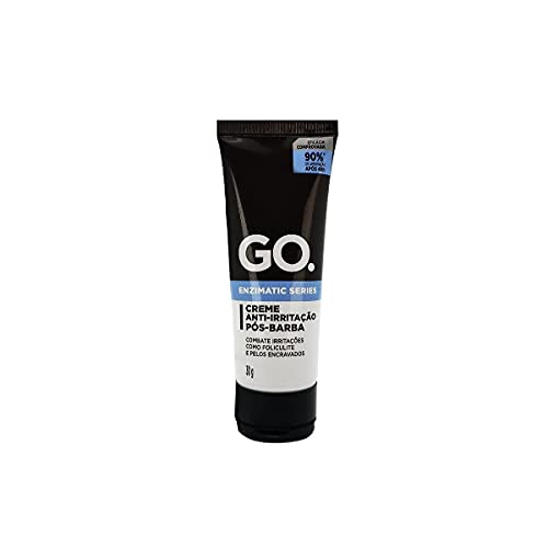 GO. Man Kit Barbear Pele Sensíveis Clinical Creme E Pós-Barba Cicatrizante Anti Foliculite Pelo Encr