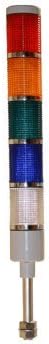 LED Andon LD-5225-100 LED Tower Light, LED andon light, LED stacklight, 24VDC, Red/Yellow/Green/Blue/White, Steady