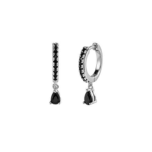 Boucles d'oreilles argent sterling femme avec pendentif goutte