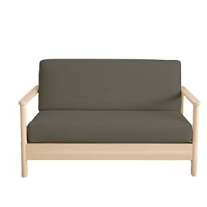 Full Size Armless Futon Covers – 100% Egyptian Cotton Futon Slipcovers – Zippered Couch Cover Sofa Bed Protector, Sleeper Sofa Cover, Machine Washable, Dark Gray